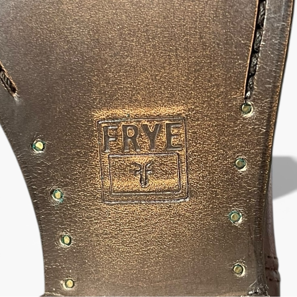 NEW with Box FRYE Melissa Button Equestrian Style Brown Leather Boots | Size 5.5 - Picture 13 of 15